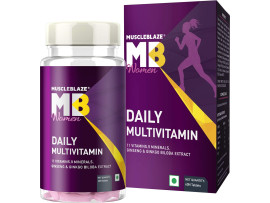 MuscleBlaze Daily Multivitamin for Women, Vitamins,Minerals,antioxidants, Immunity booster (60 Capsules)